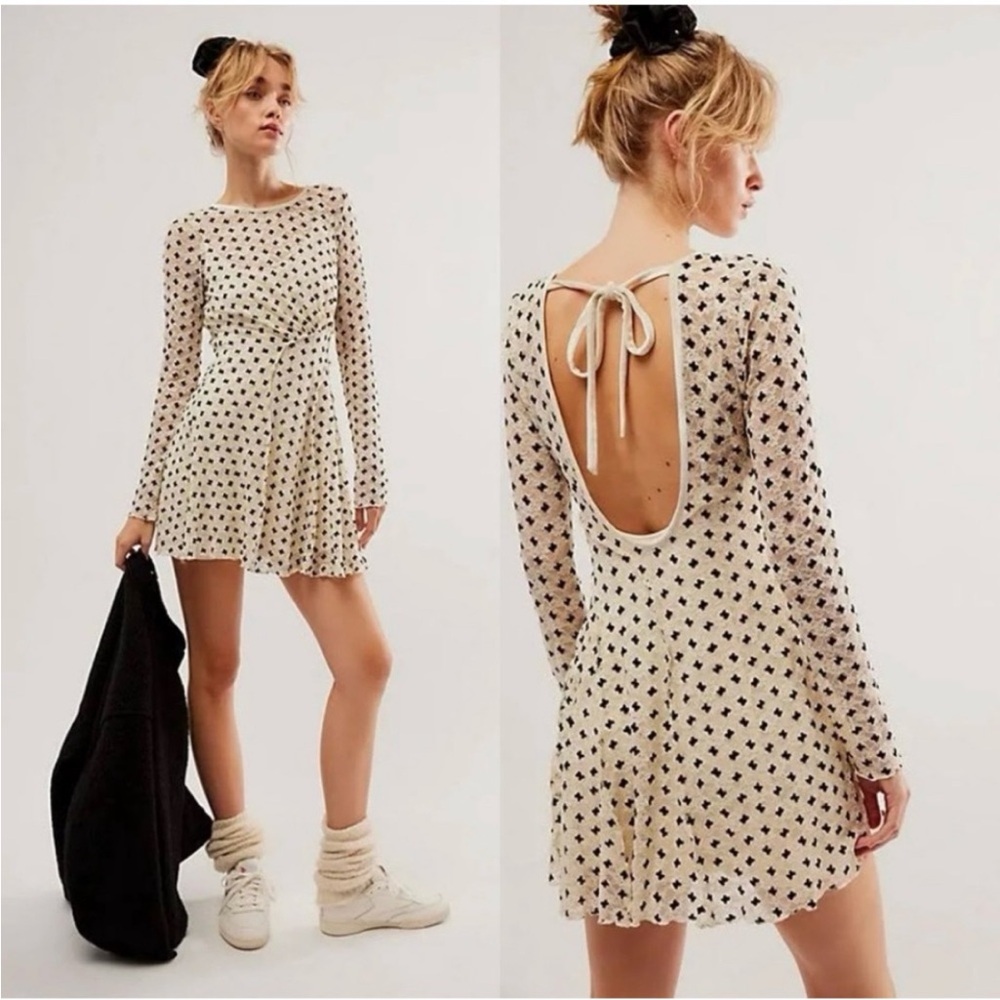 Free People “Sheer Delight” Mini Dress